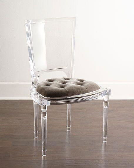 transparent acrylic dining chair with cusion, acrylic banquet chair