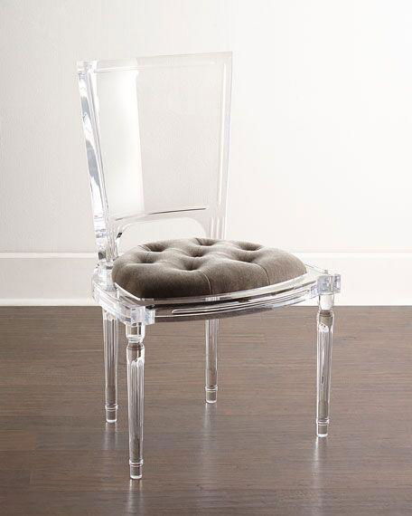 transparent acrylic dining chair with cusion, acrylic banquet chair 3