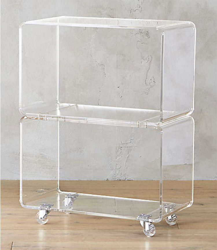 Acrylic Bedside bookcase 4