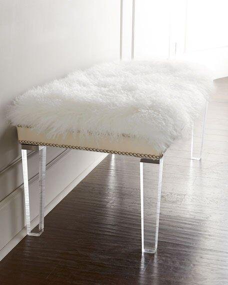 acrylic clear bench with PU cushion, lucite perpexglass bench,acrylic stool