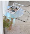 Acrylic rainbow colored end table rainbow acrylic side table