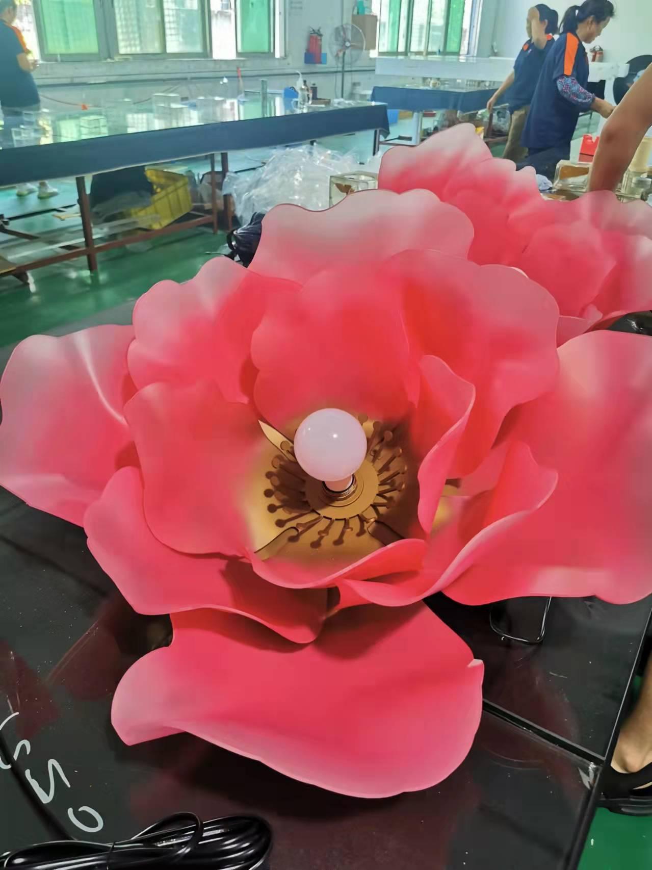 Acrylic flower with led  2