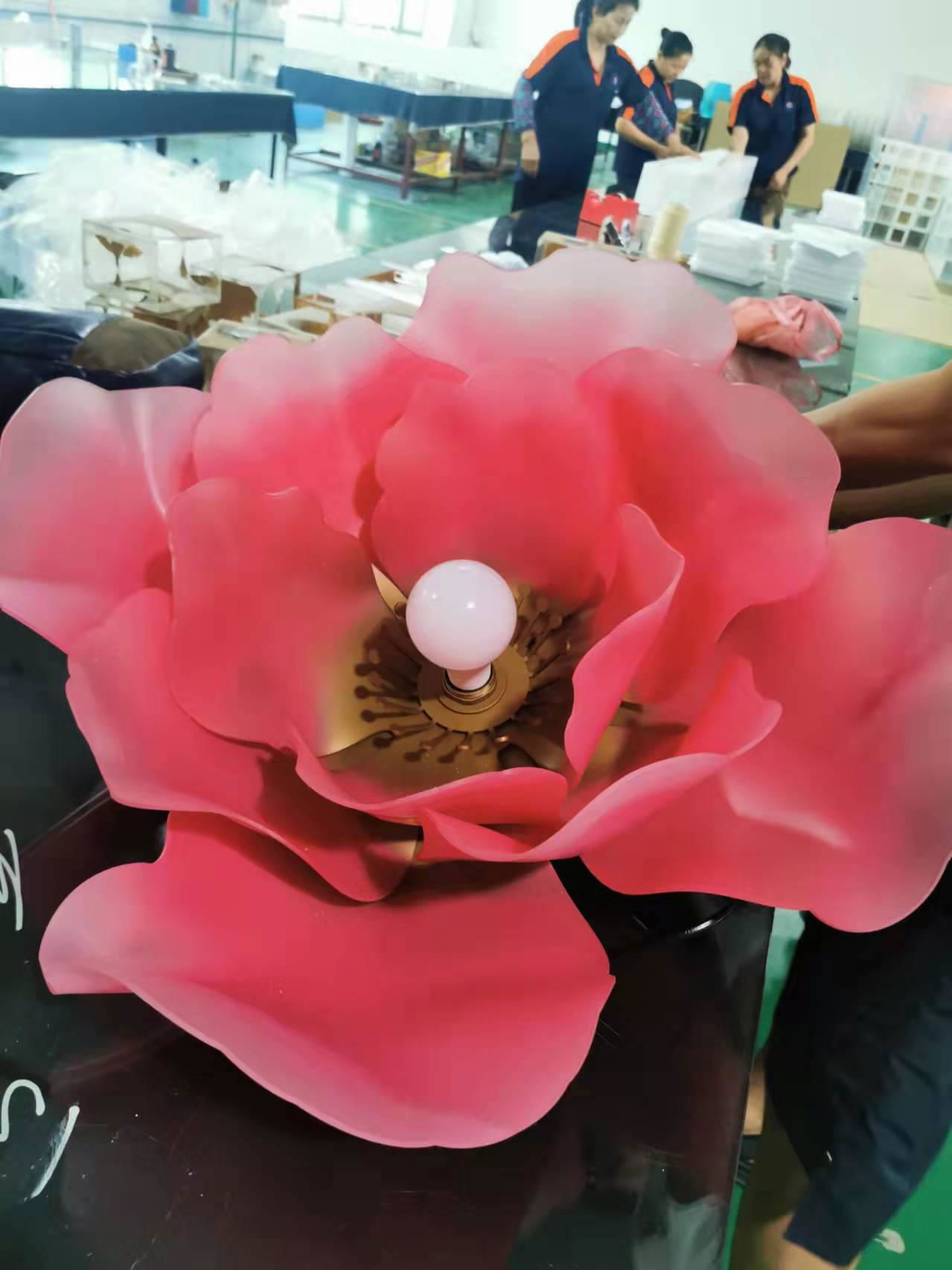 Acrylic flower with led  3