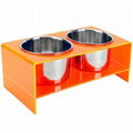 Raised Dog Food Bowl Acrylic Large