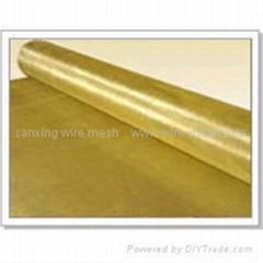 100% Pure brass wire mesh brass screen cloth for filter/sound insulation