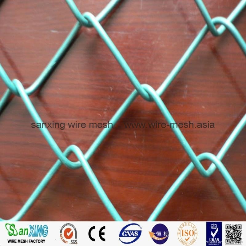 gardeb use pvc coated galvanized green vinyl coated chain link fence