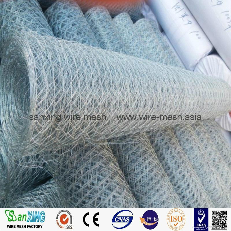 China supplier galvanized chicken wire mesh/PVC coated hexagonal wire mesh(facto 5