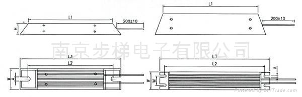 Trapeziu Aluminum housed Wire wound Resistor China 2