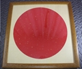 33*33 宣纸卡纸实木柚木色画框
