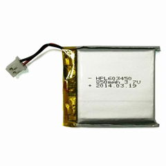 3.7V Polymer battery 603450 850mah