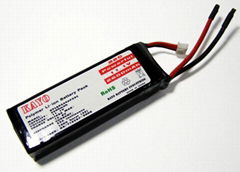 Powerful Li-polymer Battery with 100A Burst Discharge current