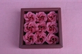 Four fine paper soap soap flowers and