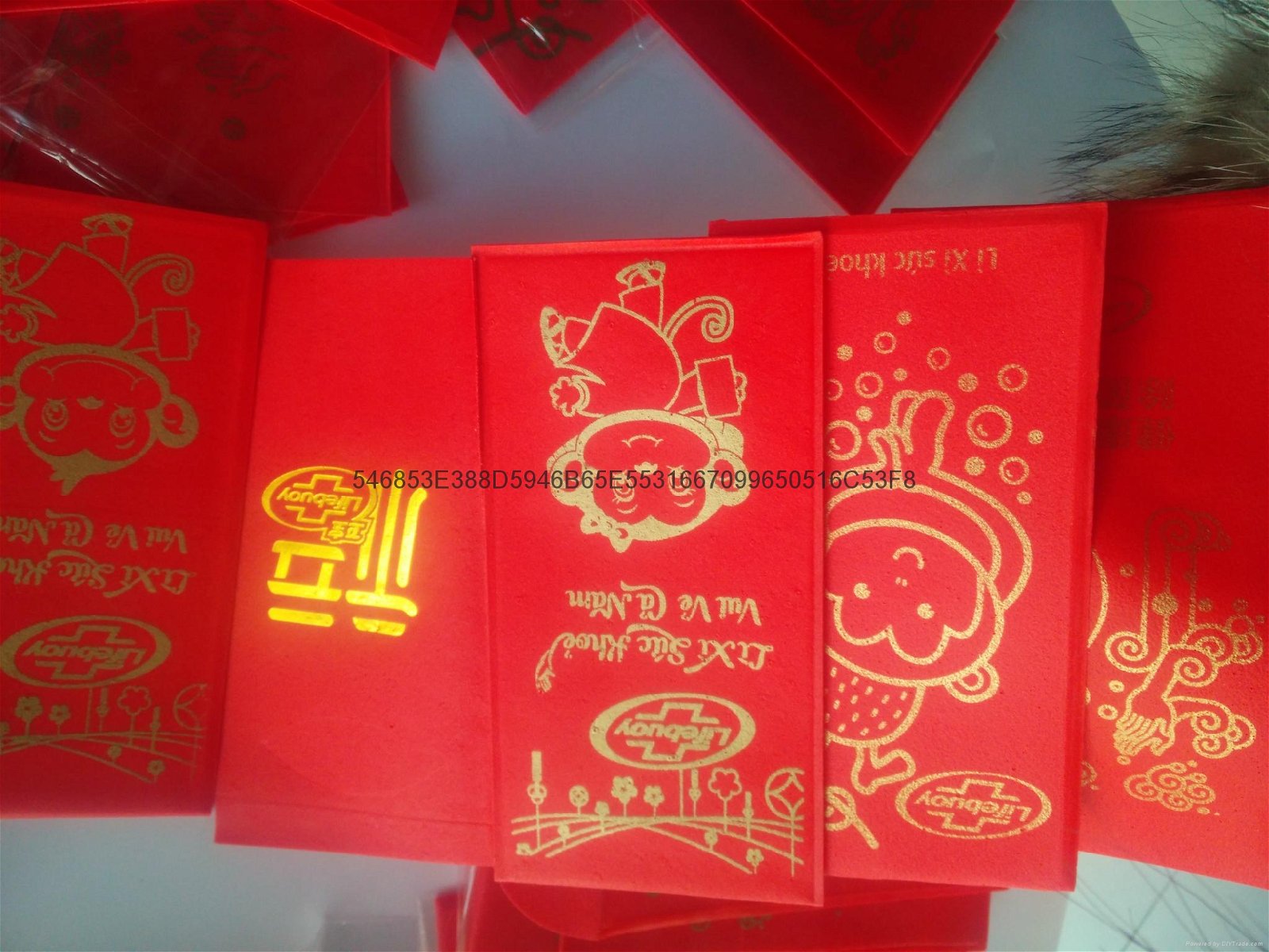 Soluble red envelope paper soap 3