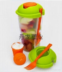 塑料色拉杯 salad cup