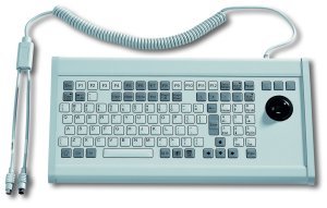 Industrial keyboard with track