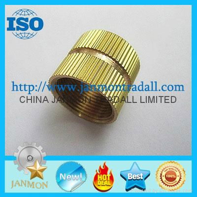 Knurling Parts/CNC Cutting Parts,Brass knurled part,CNC brass part 5