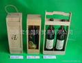 wine box, paulownia/pine solid wood wine box, packing box for wine. 1/2/4/6 bots 5