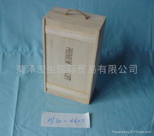 wine box, paulownia/pine solid wooden wine box, packing box  1/2/4/6/ bots 2