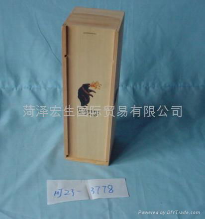 wine box, paulownia/pine solid wooden wine box, packing box  1/2/4/6/ bots 3