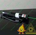 200mw green laser pointer focusable flashlight shaped light maches/free shipping