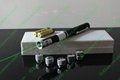 10mw green laser pointer with 5 heads/green laser pointer / laser pen free ship
