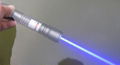 1000mW 445nm waterproof focusable true blue laser pointer burning torch