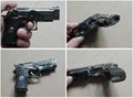 Gun style cigerettes lighter with a 5mw red laser pointer sight FREE SHIPPING