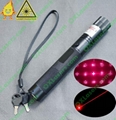 200mw burning  focusable red laser pointer flashlight with keylock and star cap 