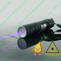 100mW 405nm focusable purple/violet blue laser pointer torch burn matches