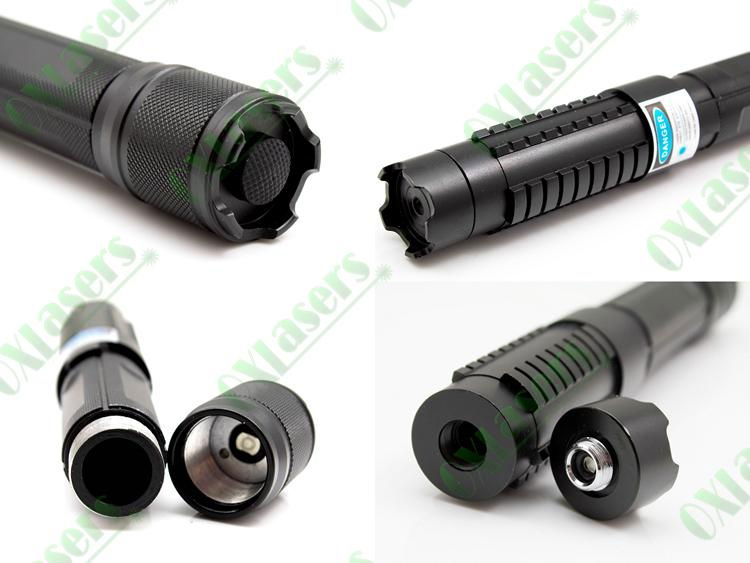 5in1 445nm 1w/1000mw metal cased focusable blue laser pointer 4