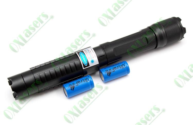 5in1 445nm 1w/1000mw metal cased focusable blue laser pointer 5