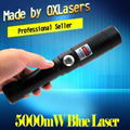 OXLasers OX-BX9 5000mW Burning Laser Torch 445nm Focusable blue laser pointer  