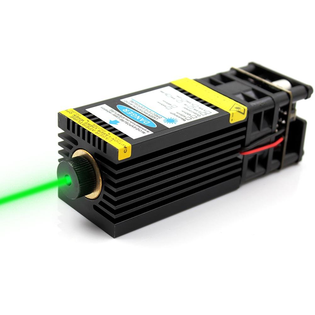 520nm 1W Green Laser Module 12V Focusable DIY 1000mW Laser Bird Repellent 