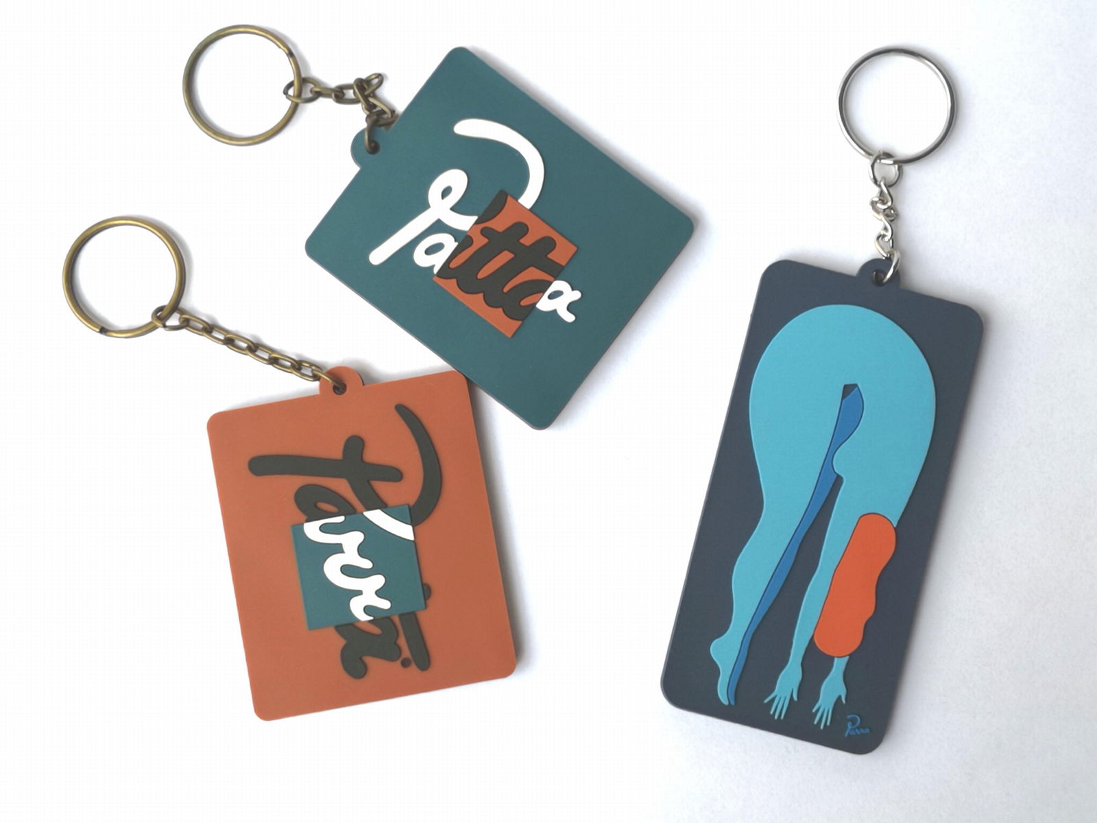 Custom 3D/2D Keychain ,Soft PVC Key Ring 3