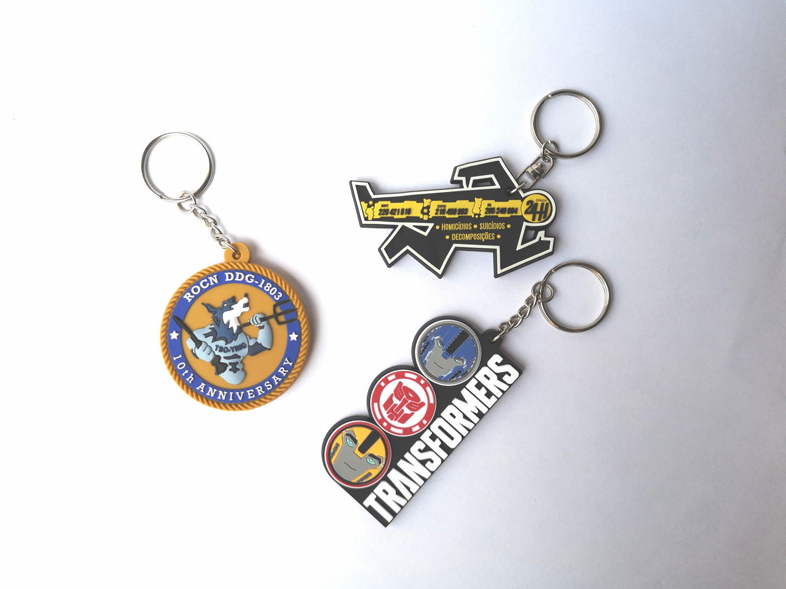 Custom 3D/2D Keychain ,Soft PVC Key Ring 5