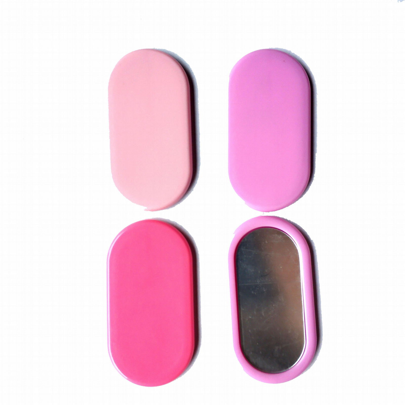 6cm plastic small round shaped pocket mirror for makeup gift set 5