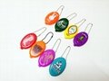 Soft PVC squeeze coin purse Silicone Rubber oval Coin case with chain