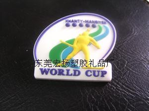 Soft PVC badge, 3D rubber label 4