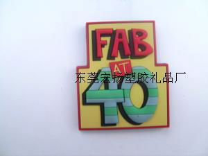 Soft PVC badge, 3D rubber label 5
