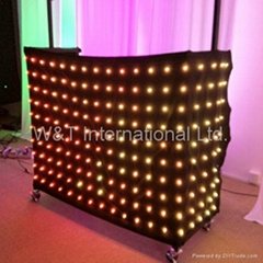 LED Animation DJ Booth Skirt  Design curtain