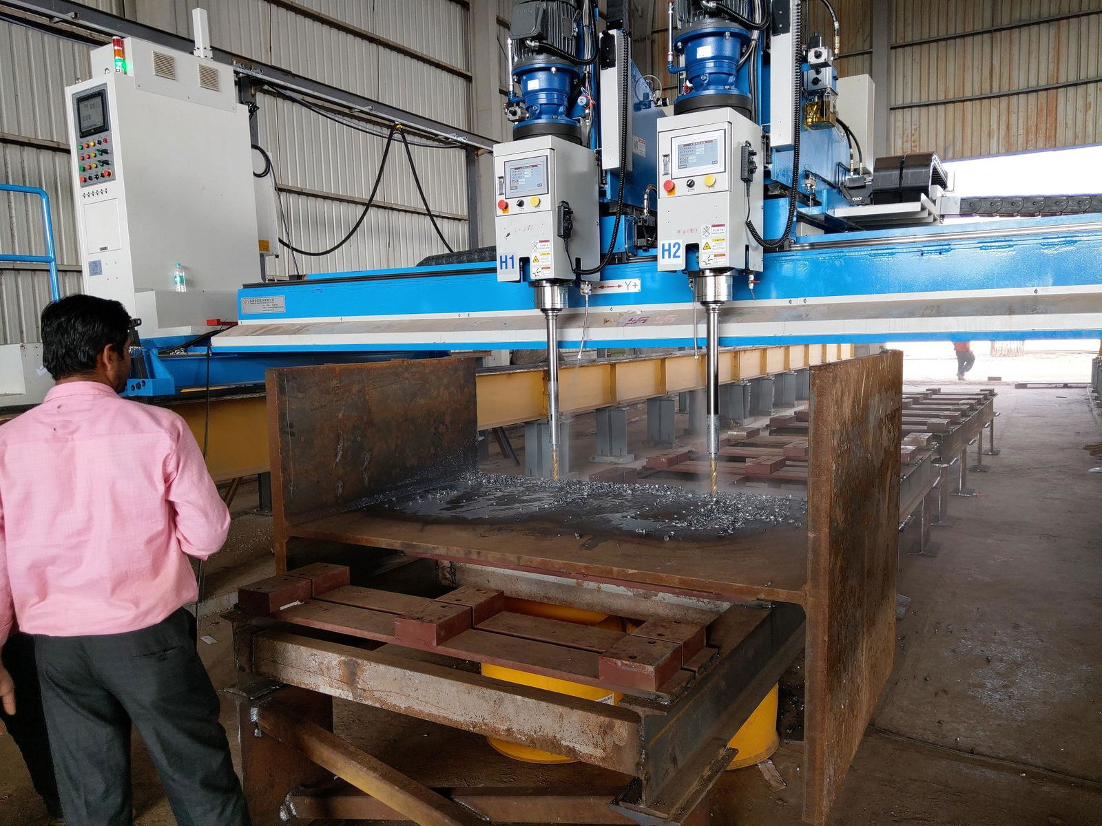 Steel bridge drilling machine 4