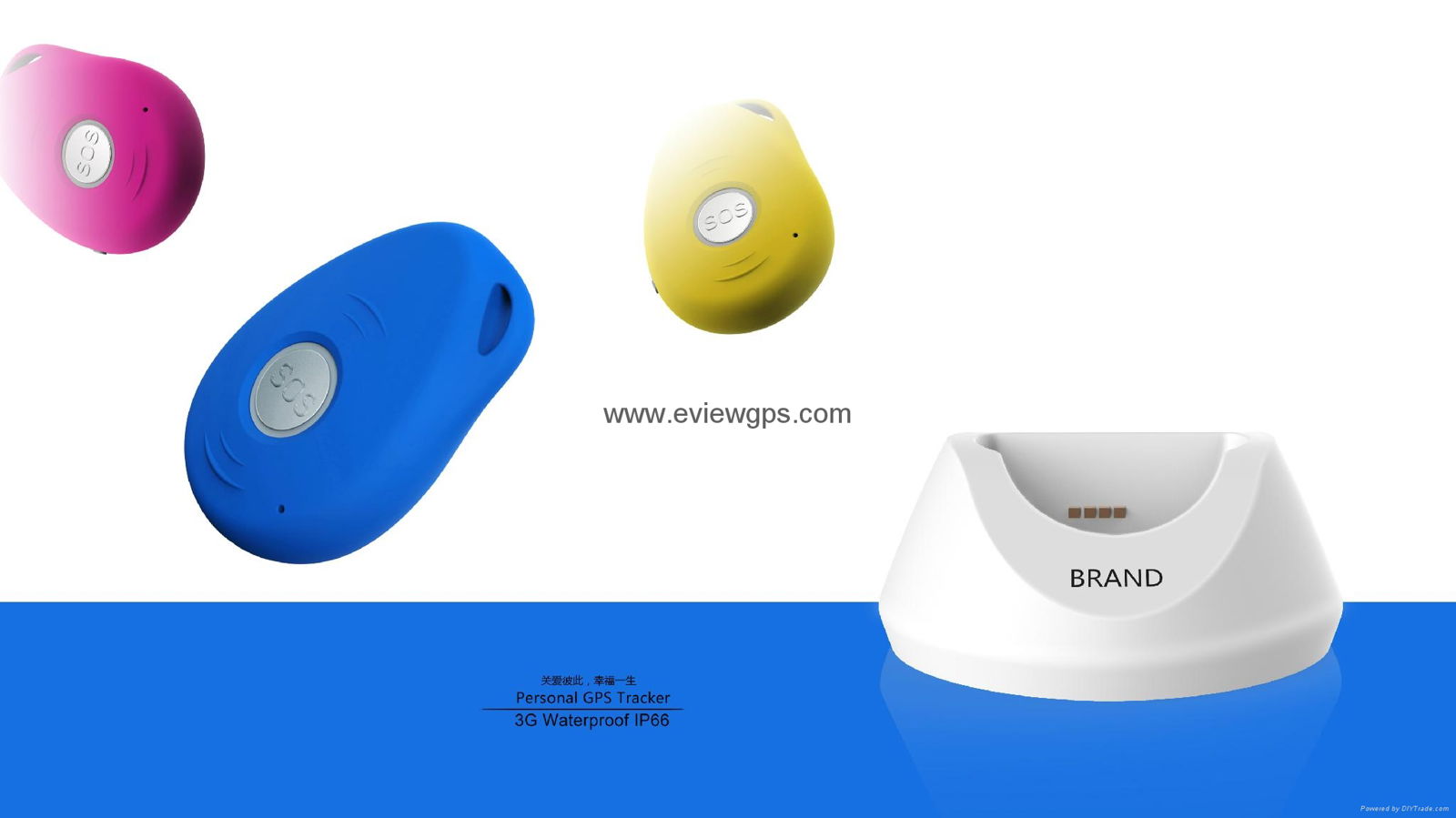 Protable 3G Mini Gps Tracker For Children/ Elderly With Docking Station