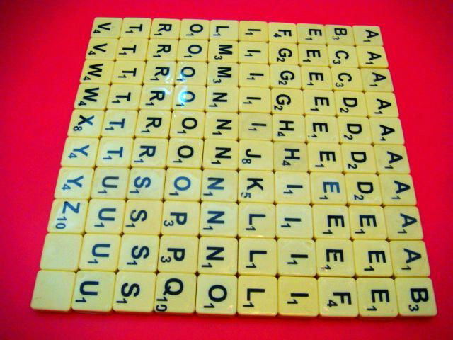 scrabble tiles English letter tiles upper case tiles lower case tiles spelling  2