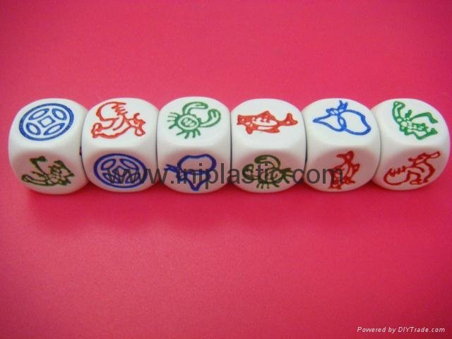 we are a plastic moulded dice game fish shrimp crab dice fish-shrimp-crab dice