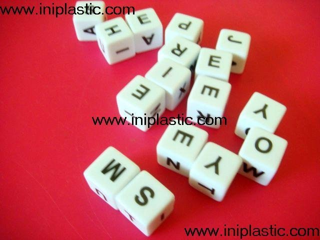 塑料找词16个游戏大小写英文字母骰子英文方体字母方块字母方体 5