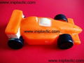 we are a toys factory supplying many vinyl squeaky car F1 racer pull back car