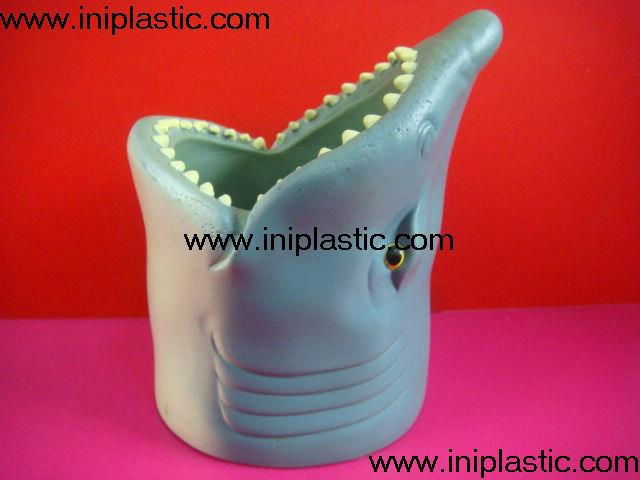 we are a toys factory fish koozie fish head can holder vinyl shark  head fish 2