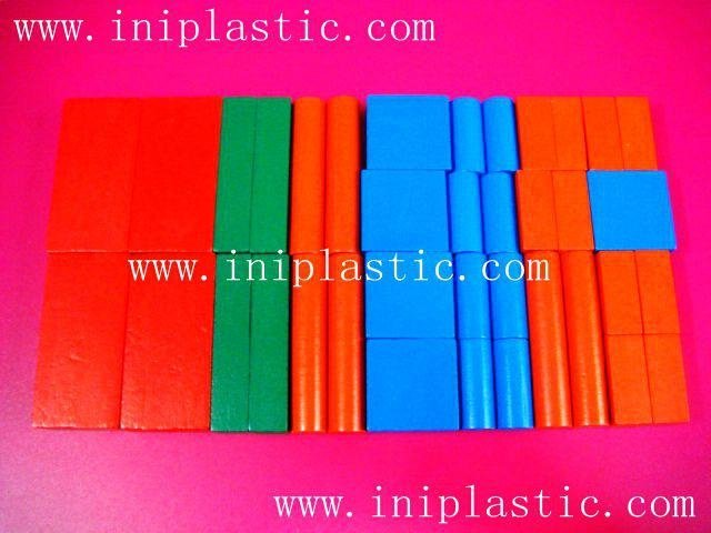 我们塑胶制品厂生产塑料心形积木|心形拼块|几何模型体|木形状|木形体 5