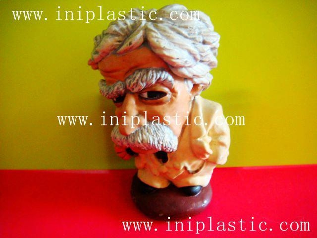本厂生产美国作家马克吐温树脂胶工艺品|水溶胶工艺品|波丽工艺品 2