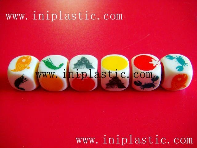 we are a plastic moulded dice game fish shrimp crab dice fish-shrimp-crab dice 2